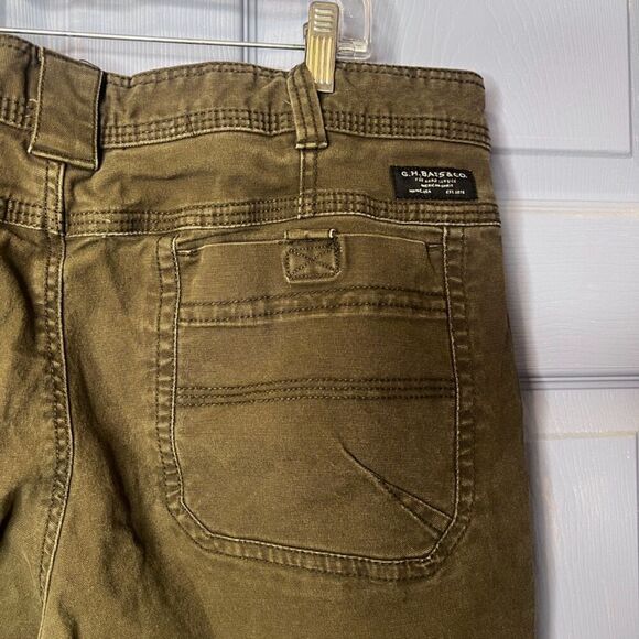 GH Bass & Co Mens Made in USA Dark Green Work Pant Size 40/28*  Straight Leg - Picture 7 of 10